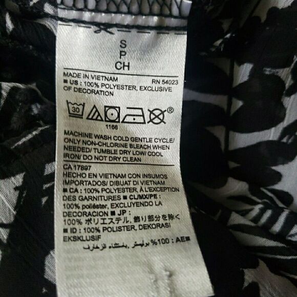 Old Navy Black White Spaghetti Strap Sheer Dress Women's Size S - Picture 7 of 10